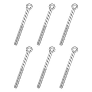 PATIKIL �A�C�{���g M10x110mm 6�� �X�e�����X�� �{���g�Z�b�g �݂艺�� �Ƌ�̌Œ� �⋭ �ƒ� ������ �@�B��Ɨp
