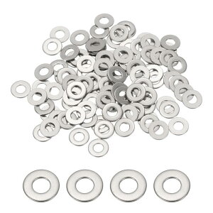 PATIKIL M2×5mm×0.3 mm �X�e�����X�|�t���b�g���b�V���[ 100�ۂ��������b�V���[ �����ȃX�y�[�T�[ �l�W �{���g �i�b�g �A�\�[�g�����g