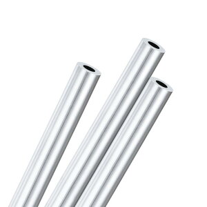 M METERXITY 3�p�b�N 300mm 6063�A���~�j�E���ۊ� 5mm ID 10mm OD �V�[�����X�A���~�j�E���`���[�u ����/���H/DIY�N���t�g�p �����X�g���[�g�p�C�v [0.2x0.39x11.8IN]