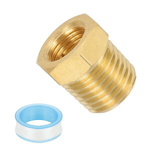 PATIKIL 1/8 x 1/4 N PT�I�X�^�J�p�C�v�p�� �G�ALP�K�X�p�̃p�C�v�����R�l�N�^ �A�_�v�^�[ PTFE�e�[�v�t�� - 1��
