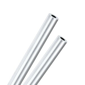 M METERXITY 2�p�b�N 300mm 6063�A���~�j�E���ۊ� 5mm ID 10mm OD �V�[�����X�A���~�j�E���`���[�u ����/���H/DIY�N���t�g�p �����X�g���[�g�p�C�v [0.2x0.39x11.8IN]