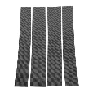 VekAuto Cadillac�ɑΉ��G�X�J���[�h2007-2014�p4�h�A�s���[�E�B���h�E�g�����J�[�{���t�@�C�o�[�p�^�[���u���b�N�t�����g���t�g���C�g�A���`�X�N���b�`�X�e�b�J�[�s���[�|�X�g�J�o�[