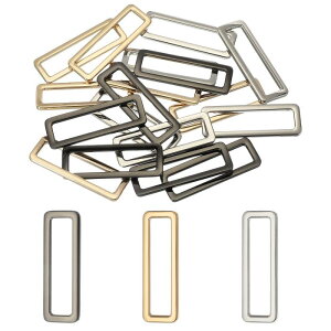 uxcell 18�̃��^���t���b�g�����`�����O�A50mm�i2�C���`�j���^�������`�o�b�N�� �����O�A�o�b�O�x���g���zDIY�N���t�g�p�̃X�N�G�A�X�g���b�v�E�F�r���O���[�v�A�K����/���C�g��/�V���o�[