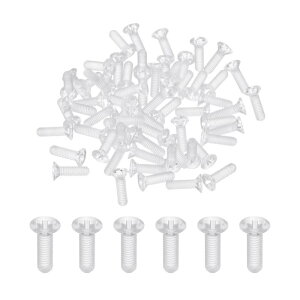 uxcell 60��M3 x 10mm�N���A�v���X�`�b�N�t�B�����v�X�}�V���X�N�����[ �≏PC�J�E���^�[�V���N�X�N�����[����ȓ��}�V�������A�N�����{���g