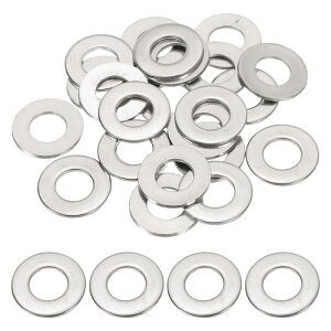 PATIKIL 3/8"ID x 5/6"OD�X�e�����X�X�`�[���t���b�g���b�V���[ 20�ۂ��������b�V���[���^�X�y�[�T�[ �l�W�{���g�i�b�g�A�\�[�g�����g