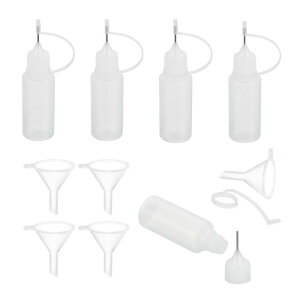 uxcell 5 j[h[XNC[Y{g 15ml/0.51oz ڒܐ[AvP[^[{g H| G  CNp vX`bNt̐ڒ܃{giNA t@l5tj