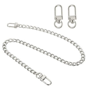 uxcell 19.7�C���`�t���b�g�p�[�X�`�F�[���X�g���b�v �V���o�[/���F�V�����_�[�X�g���b�v�`�F�[�����^���n���h�o�b�O�����x���g 2�� ���^�����u�X�^�[�X�C�x���g���K�[�N���b�v�X�^�C��1 �N