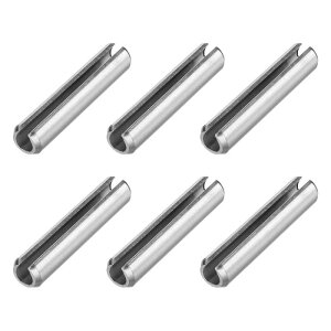 uxcell 6�� �X���b�g���蕪�����[���s�� 2/5�i10mm�j�a 2�i50mm�j�� �X�`�[�����X�v�����O�e���V�����g���_�E�G�� ���S�ȌŒ�p �V���o�[
