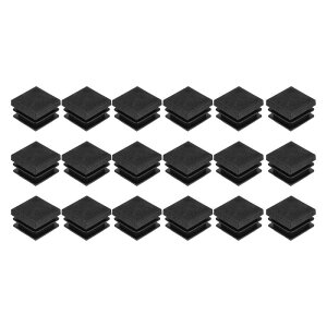 uxcell 18�̐����`�v���X�`�b�N�v���O�A22 x 22mm/0.87 x 0.87�C���`PE�p�C�v�`���[�r���O�G���h�L���b�v�A17-20mm/0.67-0.79�C���`�����`�`���[�u�Ƌ�֎q�r�p�A��