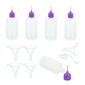 uxcell 5�� �j�[�h����[�X�N�C�[ �Y�{�g�� 50ml/1.69oz �ڒ��ܐ�[�A�v���P�[�^�[�{�g���v���X�`�b�N�t�̐ڒ��܃{�g�� �y�[�p�[�N���t�g �G�� �� �C���N�p�i�� �t�@���l��5�t���j