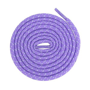 Elerevyo 2 Pair Round Cross Shoelaces, Non-Slip Heavy Durable Outdoor Climbing Hiking Shoe Laces Shoestrings Purple 100cm/39.4