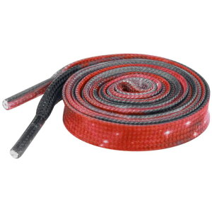 Elerevyo Sneaker Gradient Shoe Laces for Sneakers Tie-Dye Flat Shoe Laces Cute Shoe Strings 1 Pair Red and Black 160cm/63