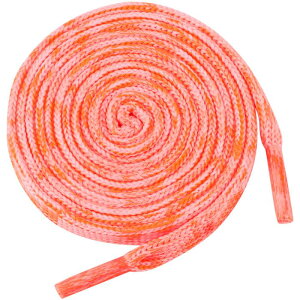 Elerevyo Flat Colorful Shoelaces Gradient Colors Shoe Laces for Boots Sneakers 2 Pairs Orange Red 140cm/55.12"