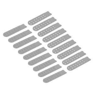 uxcell 10 �y�A�̃X�i�b�v�o�b�N �X�g���b�v�J�o�[�A�_�u�����[14���v���X�`�b�N���߉\�ȖX�q�X�i�b�v�o�b�N�������p�L���b�v�C���i�O���[�j