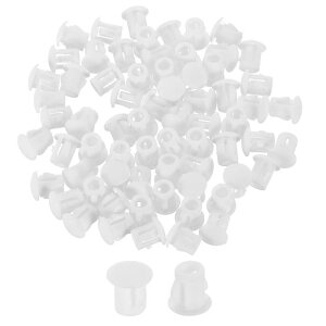 uxcell 70�� �v���X�`�b�N�z�[���v���O 5mm�i3/16�C���`�j�t���b�V���^�C�v�p�l���v���O �Ƌ�}���G���h�L���b�v�p�l���p ���E���h�X�i�b�v�m�b�N�A�E�g���b�N�v���O �z���C�g
