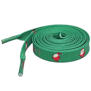 Elerevyo 1 Pair Christmas Flat Shoe Laces for Sneakers, 0.31'' Wide Soft Shoelaces Shoestrings for Hiking Shoes Christmas 7 120cm/47.2