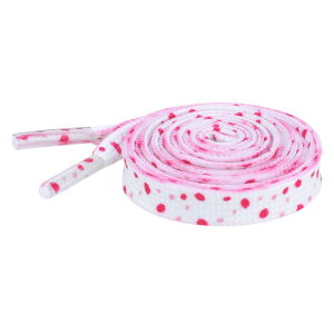 Elerevyo Colorful Floral Printed Flat Shoelaces Sneakers Flower Shoelaces for Casual 1 Pair White, Red 120cm/47.2