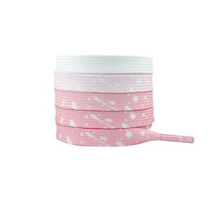 Elerevyo Flat Ink Splash Gradient Shoelaces Colorful Shoe Strings for Athletic Running Sneakers 1 Pair Gradient Pink 140cm/55.1