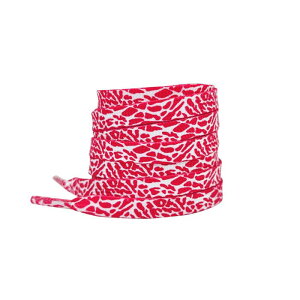 Elerevyo Flat Colorful Color Contrast Pattern Shoelaces Sports Shoe Laces for Athletic Running Sneakers Shoes Boot Strings 1 Pair Red-White 140cm/55.1