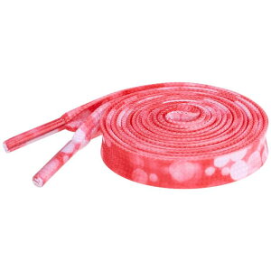 Elerevyo Flat Texture Shoestrings Tie-Dye Shoelaces Printed Shoe Lace for Sneakers Athletic 1 Pair Red 140cm/55.1