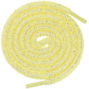 Elerevyo Round Colorful Fashion Shoelaces for Sneakers Gold Wire Bling Shoe Laces Yellow 100cm/39.37"