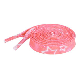 Elerevyo 1 Pair Tie-Dye Stars Flat Shoe Laces for Sneakers, 0.31'' Soft Shoelaces Shoestrings for Casual Hiking Shoes Pink 160cm/63.0