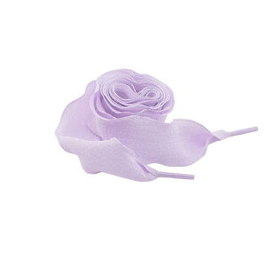 Elerevyo 2 Pairs Ruffle Shoe Laces: 2.5CM Wide Fishtail Pleated Flat Sneaker Shoestring Light Purple 120cm/47.2