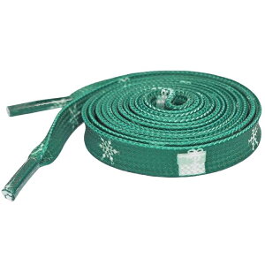 Elerevyo 1 Pair Christmas Flat Shoe Laces for Sneakers, 0.31'' Wide Soft Shoelaces Shoestrings for Hiking Shoes Christmas 12 160cm/63.0