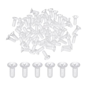 uxcell 60��M3 x 8mm�N���A�v���X�`�b�N�t�B�����v�X�}�V���X�N�����[ �≏PC�J�E���^�[�V���N�X�N�����[����ȓ� �}�V�������A�N�����{���g