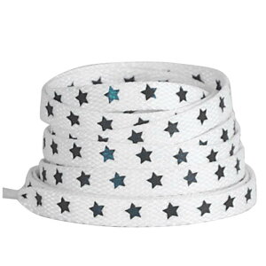 Elerevyo Reflective Stars Shoelaces Colorful Cool Flat Shoe Laces Strings for Athletic Running Sneakers 2 Pairs White-Colorful Light 160cm/63.0"