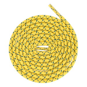 Elerevyo 2 Pair Round Cross Shoelaces, Non-Slip Heavy Durable Outdoor Climbing Hiking Shoe Laces Shoestrings Yellow 140cm/55.1