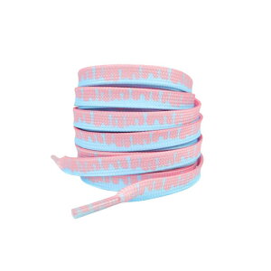 Elerevyo Colorful Shoe Strings Gradient Melted Patterned Shoelaces Shoe Laces for Sneakers 1 Pair Blue and Pink 120cm/47.2