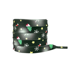 Elerevyo Christmas Flat Shoe Laces for Adults, Men, Him, Women, Teens, Christmas Decorations Shoestrings 1 Pair Christmas 3 120cm/47.2