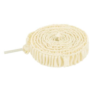 Elerevyo Shoelaces Ruffled Ribbon Solid Color Pleated Elastic Shoe Strings for Sneakers 2 Pairs Beige 80cm/31.5"