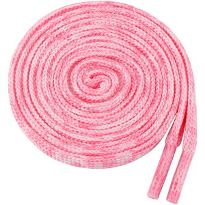 Elerevyo Flat Colorful Shoelaces Gradient Colors Shoe Laces for Boots Sneakers 2 Pairs Rose Red 200cm/78.74"