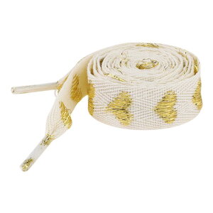 Elerevyo 2 Pairs Flat Glitter Shiny Shoe Laces, Metallic Heart Shoelaces Beige-Gold Heart 100cm/39.4"