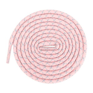 Elerevyo 2 Pair Round Cross Shoelaces, Non-Slip Heavy Durable Outdoor Climbing Hiking Shoe Laces Shoestrings Pink 100cm/39.4