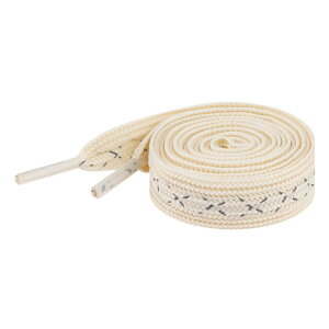 Elerevyo Wide Flat Cross Reflective Shoelace Braided Decorative Rope for Sneakers Skate Boots 2 Pairs Beige 160cm/63.0"