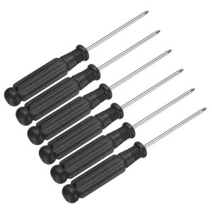 uxcell 6�Z�b�g �~�j�t�B���b �v�X�h���C�o�[ 2.0mm 92mm ���� �}�C�N���v���V�W���� �N���X�w�b�h �X�N�����[�h���C�o�[ �񊊂荕�n���h�� ���v �ዾ �d�q�@�� ���^�Ɠd �C��