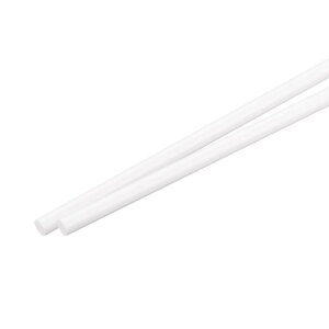 uxcell A B S �v���X�`�b�N���b�h�ۃ\���b�h�o�[8mm x 250mm �z���C�g DIY���f���f�� ���z�͌^���� DIY�T���h�e�[�u�� 2����