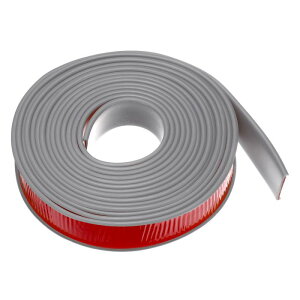 uxcell U���`�G�b�W�o���f�B���O 101/64 x 19.7ft (40mm x 6M) ���ȔS����TPE�t�� �L�V�u���x�j�A�e�[�v �\�t�g�G�b�W�X�g���b�v�v���e�N�^�[ �Ƌ�L���r�l�b�g�e�[�u���ی�C���p �O���[