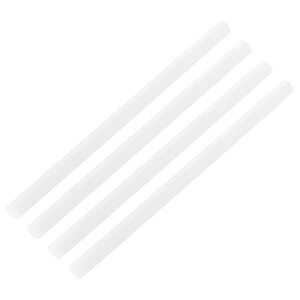 uxcell A B S �v���X�`�b�N���b�h�ۃ\���b�h�o�[10mm x 200mm �z���C�g DIY���f���f�� ���z�͌^���� DIY�T���h�e�[�u�� 4����