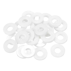 uxcell 25��M12�i�C�����t���b�g���b�V���[�v�� �[�����b�V���[12mm ID 30mm OD 3 mm���v���X�`�b�N���b�V���[�X�N�����[�{���g�K�[�f���֌��z�ǃ��b�V���[�C�� �z���C�g