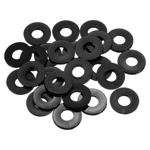 uxcell 25��M12�i�C�����t���b�g���b�V���[�v�� �[�����b�V���[12mm ID 30mm OD 3 mm���v���X�`�b�N���b�V���[�X�N�����[�{���g�K�[�f���֌��z�ǃ��b�V���[�C���p ��
