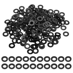 uxcell 240��M5 PVC�t���b�g���b�V���[5mm ID 10mm OD 0.5mm���v�� �[�����b�V���[�O�����b�g�v���X�`�b�N�V�[�g�K�X�P�b�g�t�@�X�i�[�V�[�����O�X�y�[�T�[�K�X�P�b�g�����O�E�H�[�^�[�z�[�X���b�V
