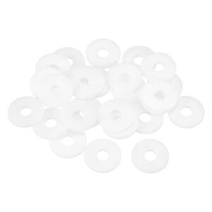 uxcell 25��M6�i�C�����t���b�g���b�V���[�v�� �[�����b�V���[6mm ID 25mm OD 2mm���v���X�`�b�N���b�V���[�X�N�����[�{���g�K�[�f���֌��z�ǃ��b�V���[�C�� �z���C�g