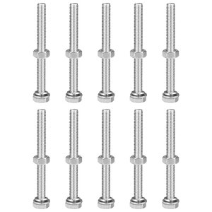 uxcell M10 x 110mm �Z�p���l�W �{���g �i�b�g ������ ���b�N���b�V���[�L�b�g 304�X�e�����X�X�`�[�����S�˂��Z�p�{���g 10�Z�b�g