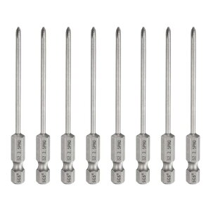 uxcell 8�� #0�t�B�� �b�v�X�X�N�����[�h���C�o�[�r�b�gPH0 1/4�Z�p�V�����N3.15�i80mm�j��0.1���b�h���C�N���X�w�b�h�h�����r�b�gS2�|�Y�Ɨp�X�N�����[�h���C�o�[�d���H��p �O���[