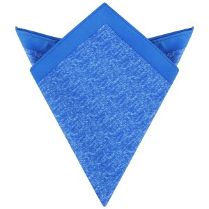 Elerevyo Men's Pocket Squares Contrast Color Silky Solid Color Edge Handkerchiefs for Wedding Party Blue One Size