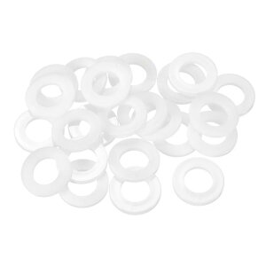 uxcell 25��M16�i�C�����t���b�g���b�V���[�v�� �[�����b�V���[16mm ID 30mm OD 3 mm���v���X�`�b�N���b�V���[�X�N�����[�{���g�K�[�f���֌��z�ǃ��b�V���[�C�� �z���C�g